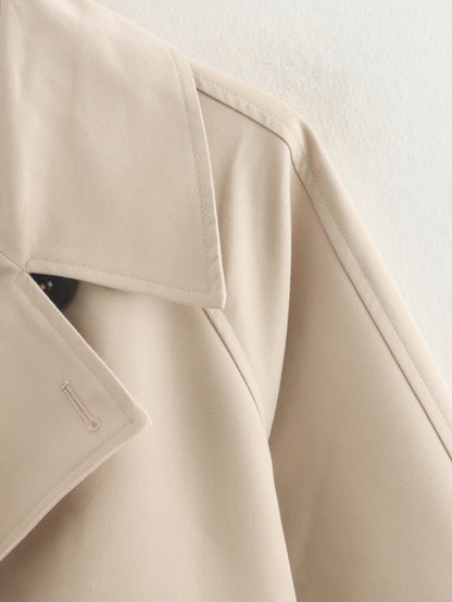 Simple Trench Short Jacket