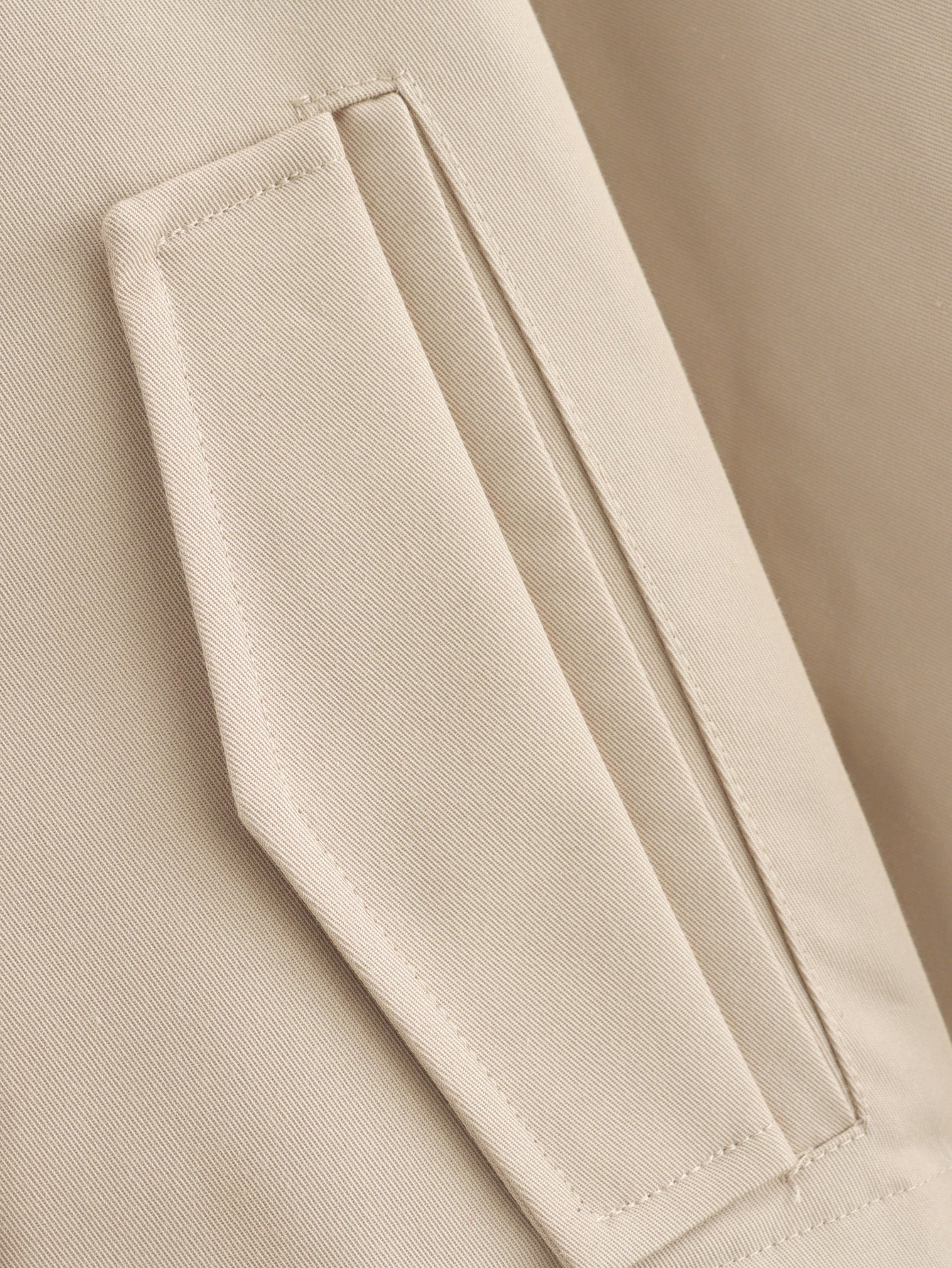 Simple Trench Short Jacket