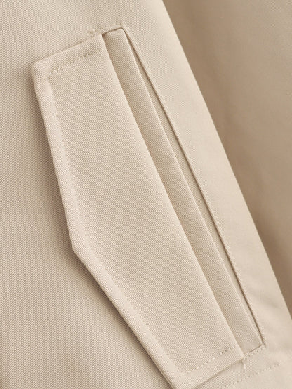 Simple Trench Short Jacket