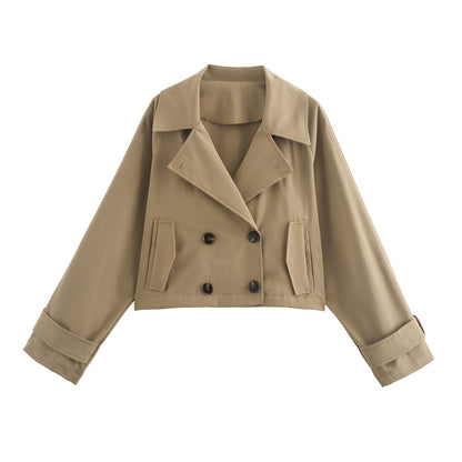 Simple Trench Short Jacket
