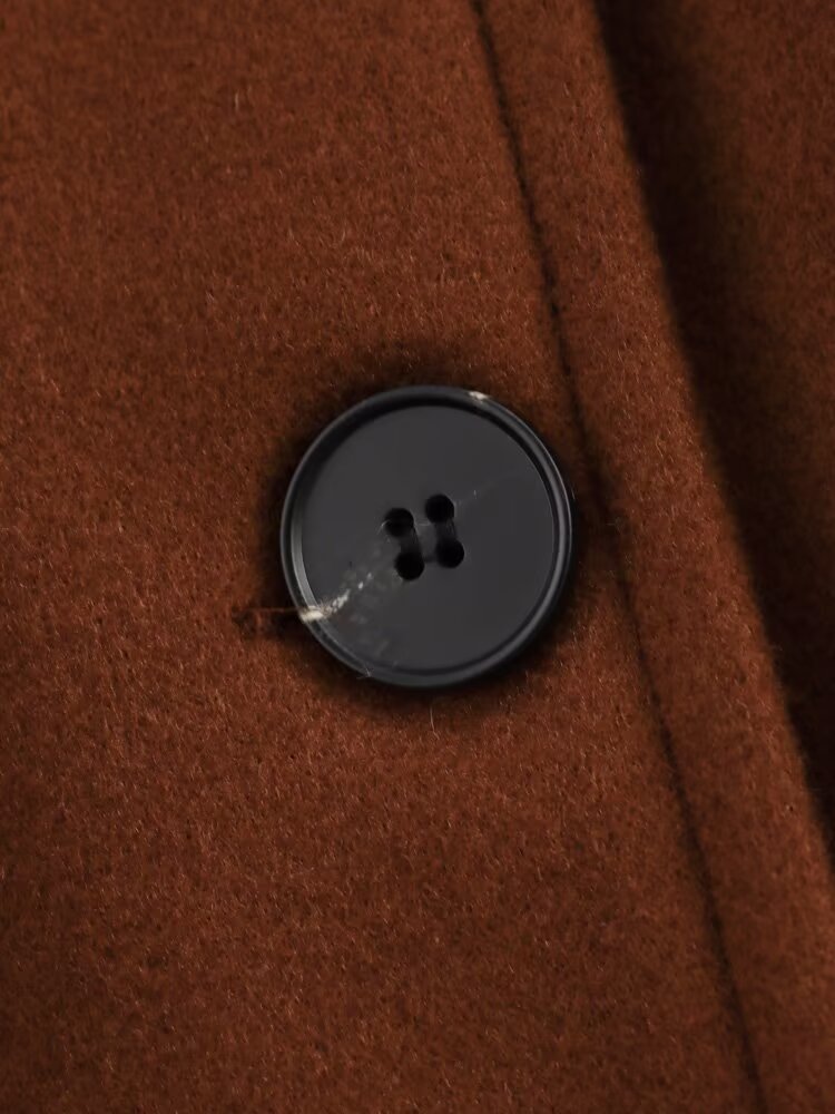 Double Breasted Woolen Cut Coat