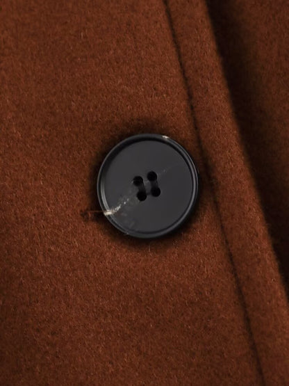 Double Breasted Woolen Cut Coat