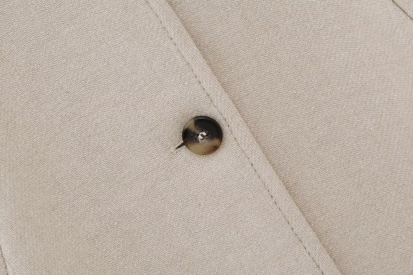 Blended Fur Collar Jacket