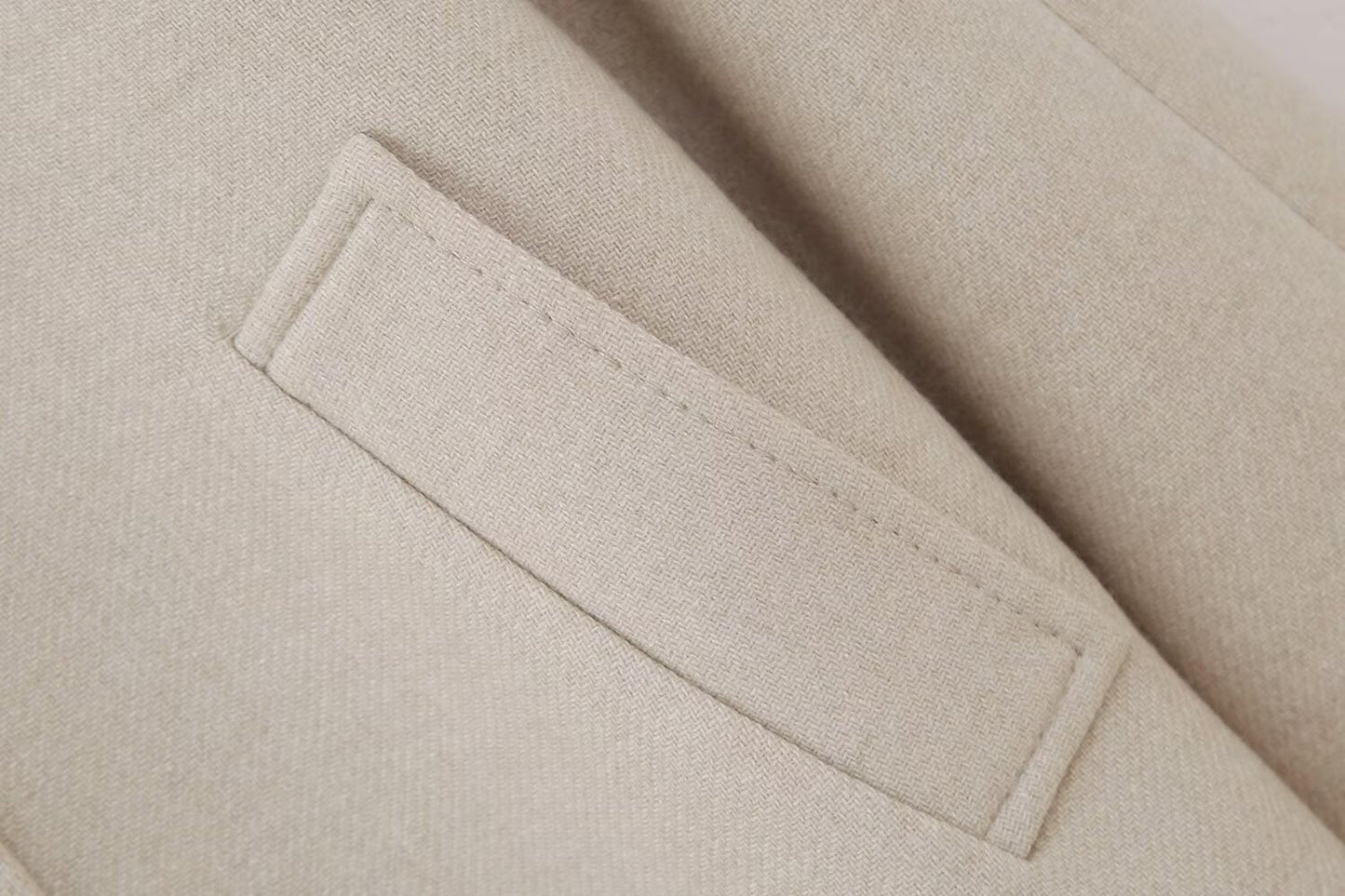 Blended Fur Collar Jacket