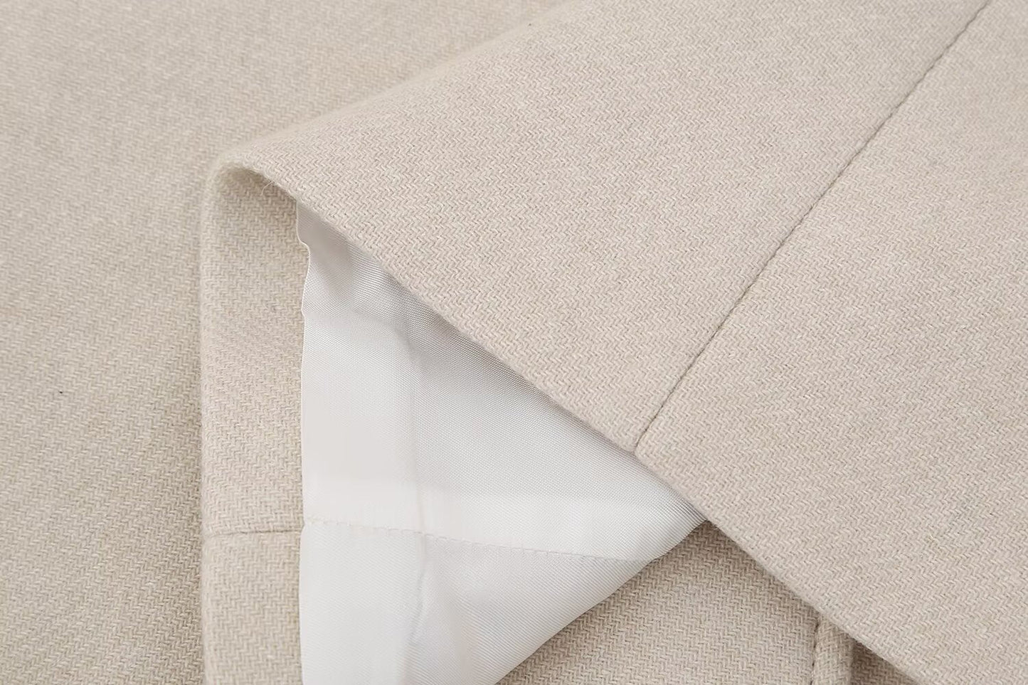 Blended Fur Collar Jacket