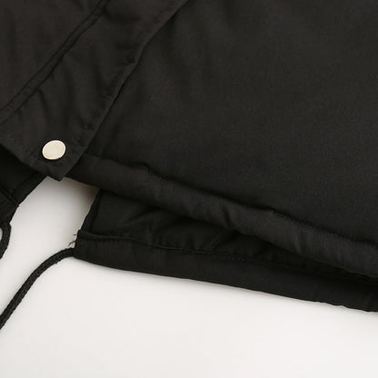 Fur Collar Fleece Cotton-Padded Parkas