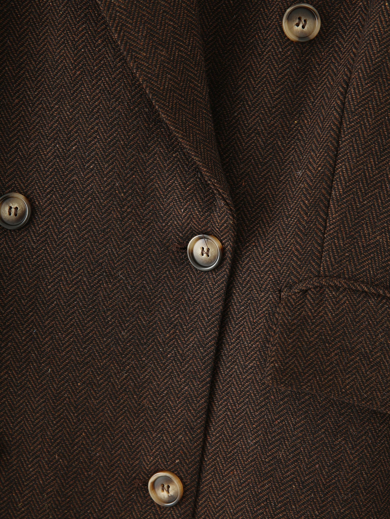 Herringbone Twill Long Coat