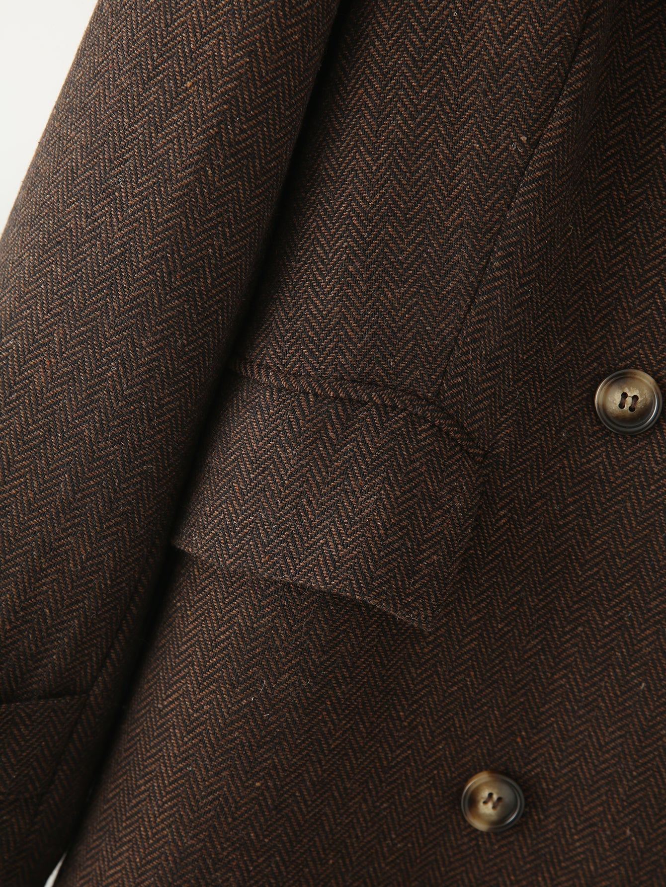 Herringbone Twill Long Coat