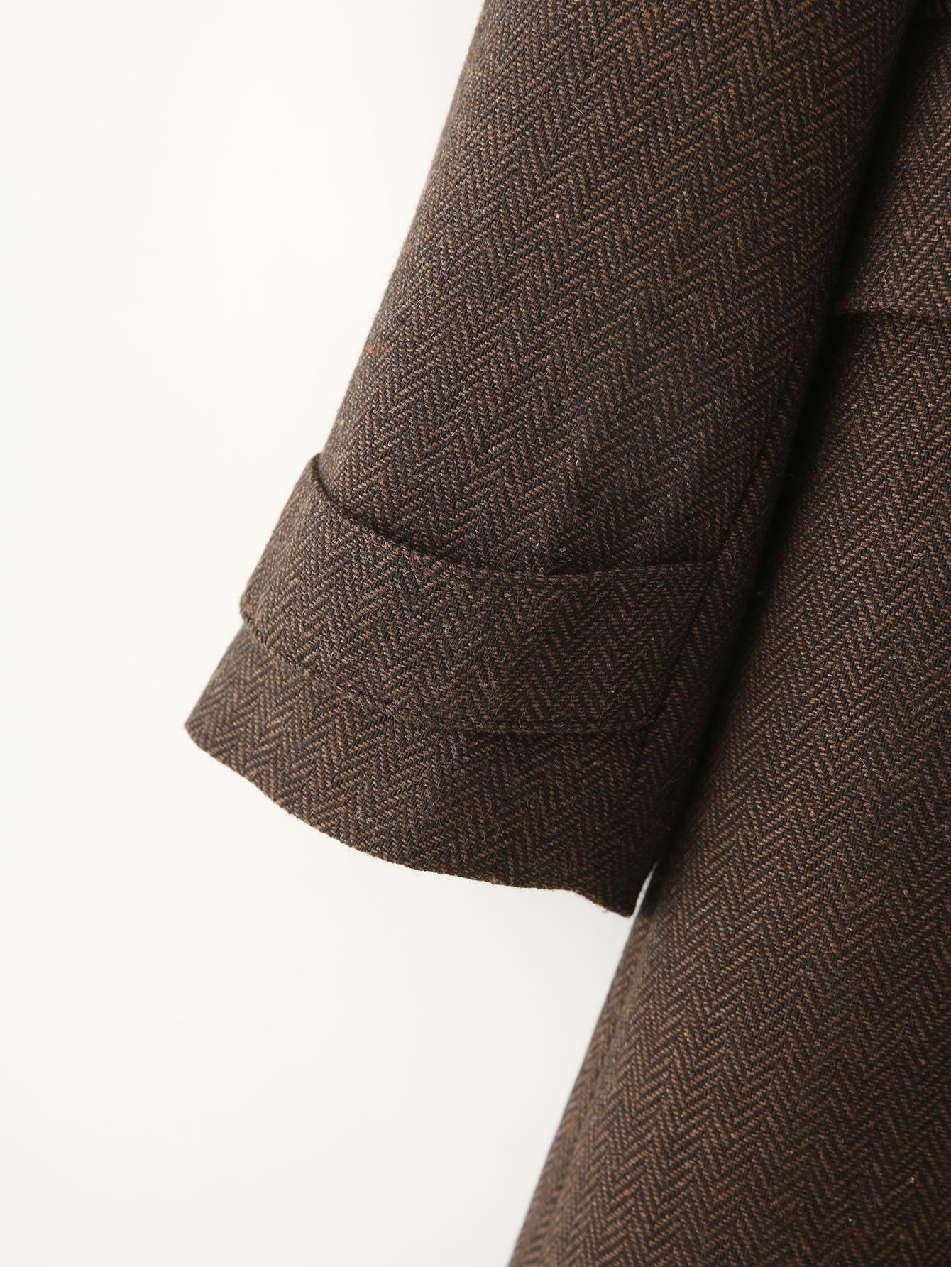 Herringbone Twill Long Coat