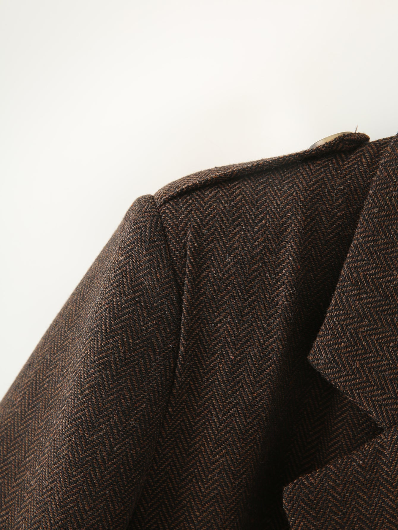 Herringbone Twill Long Coat