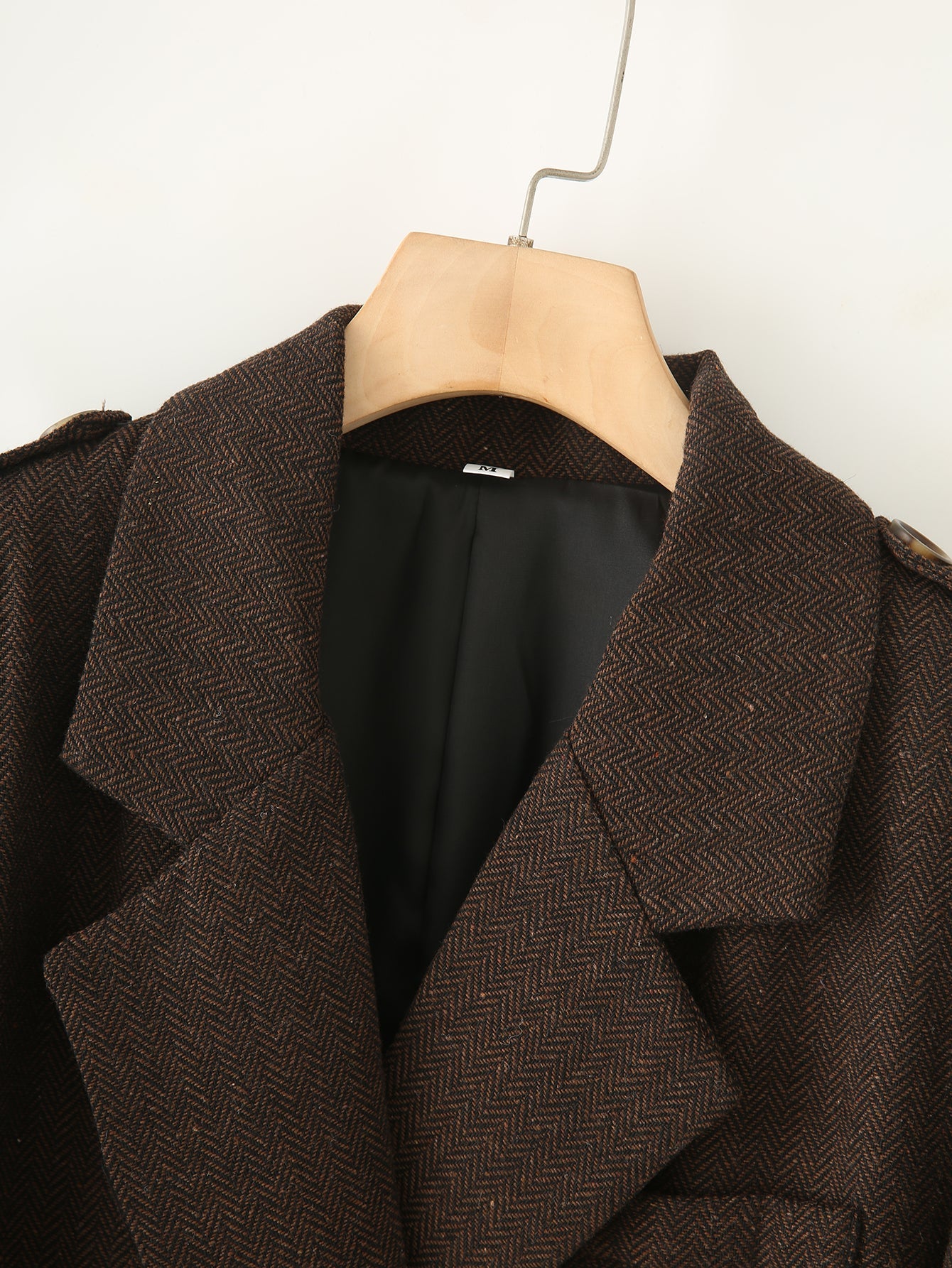 Herringbone Twill Long Coat