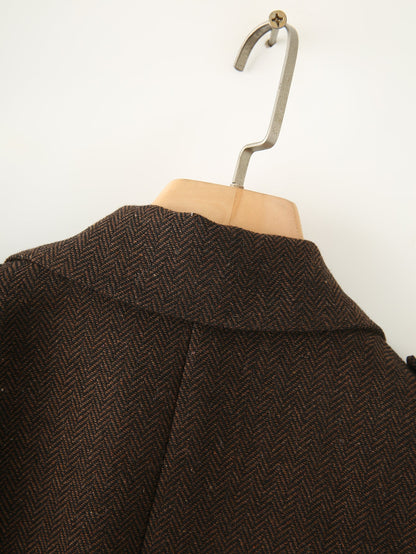 Herringbone Twill Long Coat