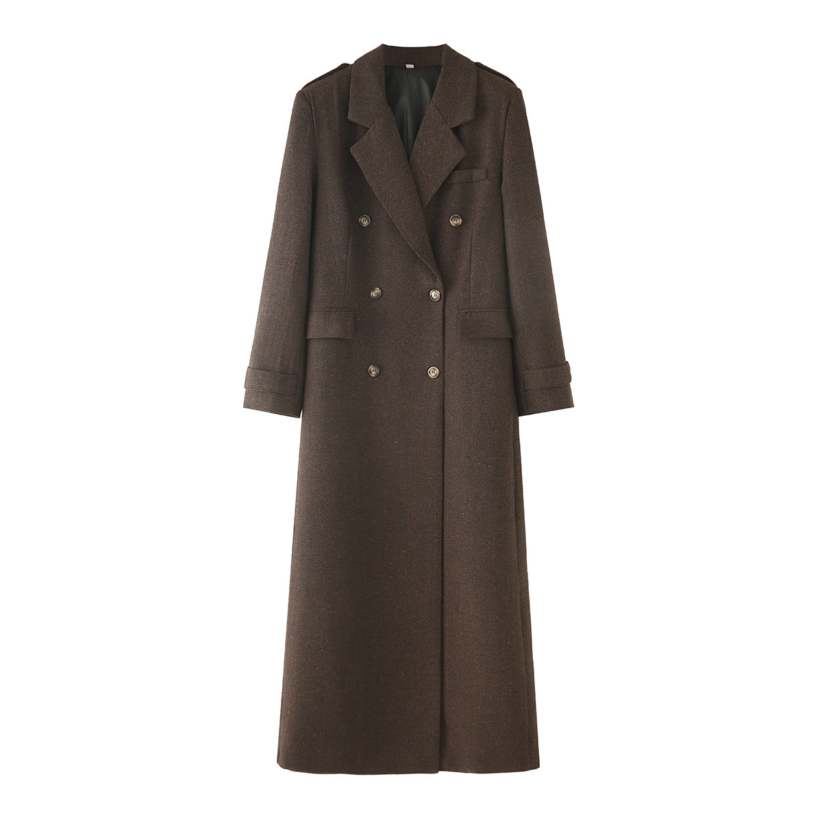 Herringbone Twill Long Coat