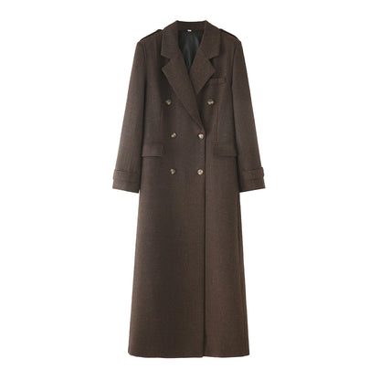 Herringbone Twill Long Coat