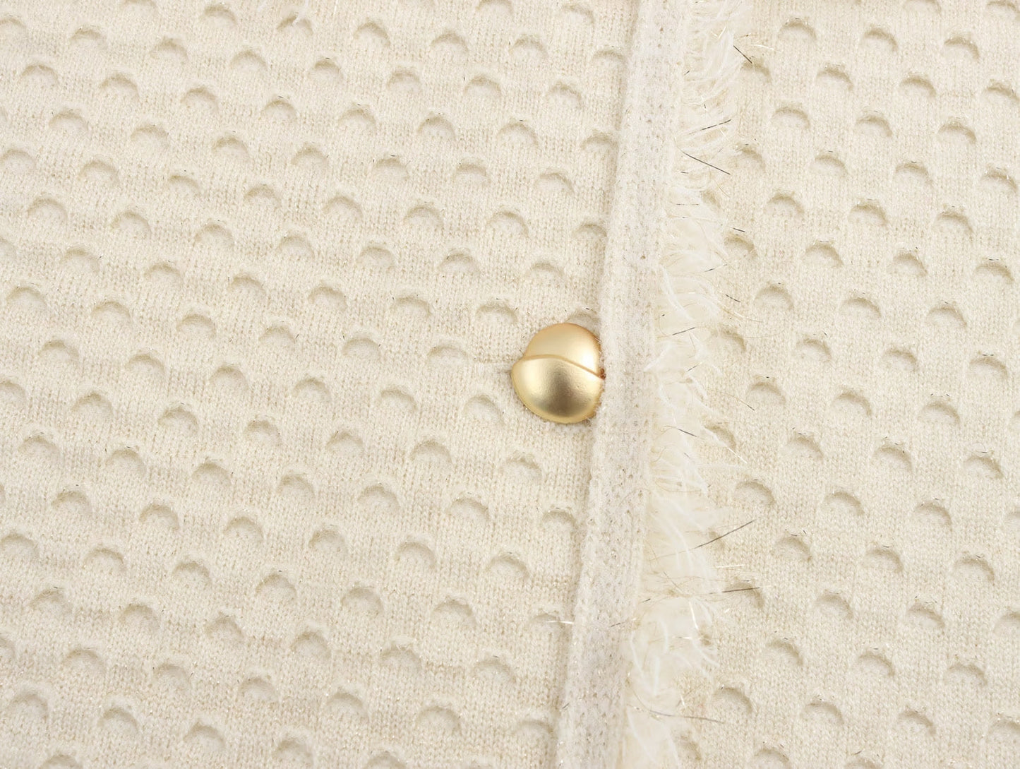 Fringed Knit Sleeveless Vest