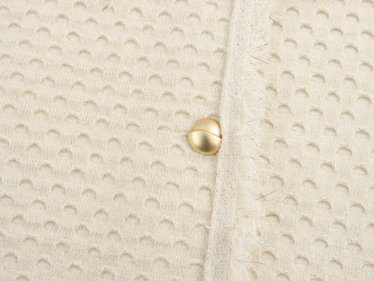 Fringed Knit Sleeveless Vest