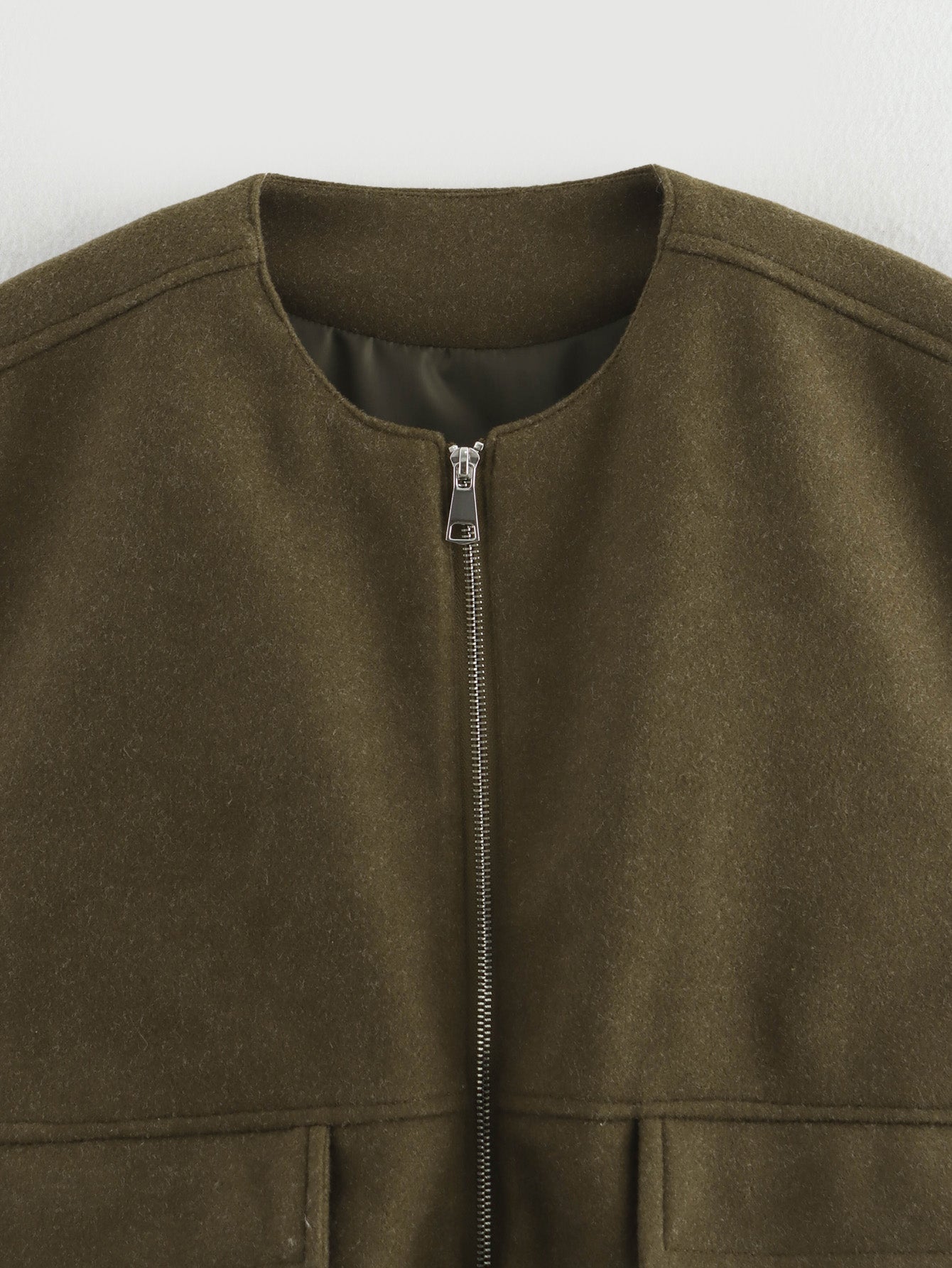 Sleeveless Pleated Loose Vest Coat