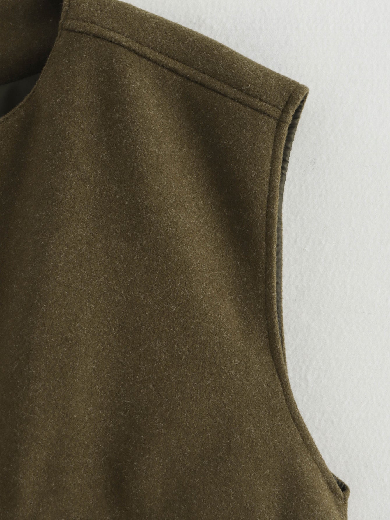 Sleeveless Pleated Loose Vest Coat