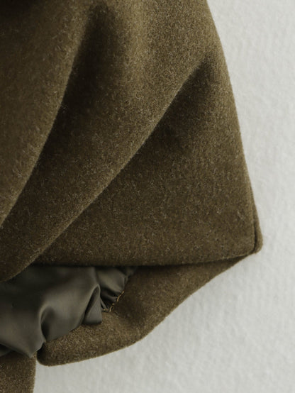 Sleeveless Pleated Loose Vest Coat