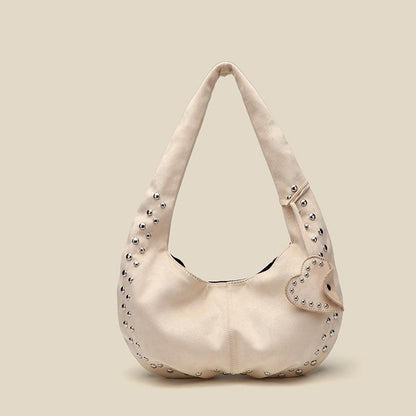 Suede Women Bag Shoulder Bag Crossbody Rivet Handbag