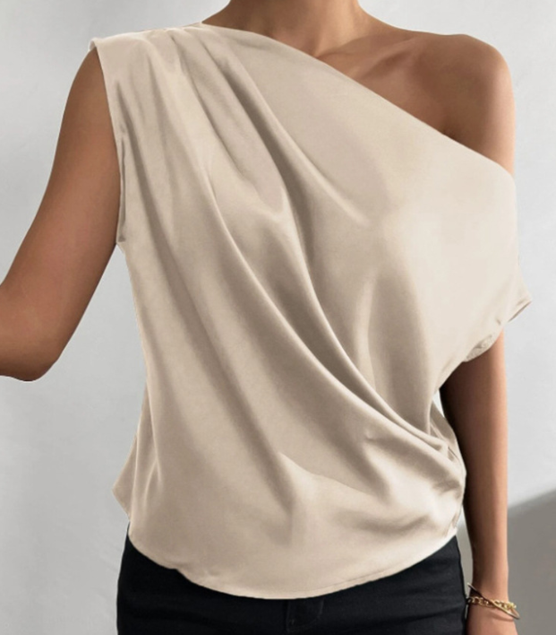 One Shoulder Sleeveless Top
