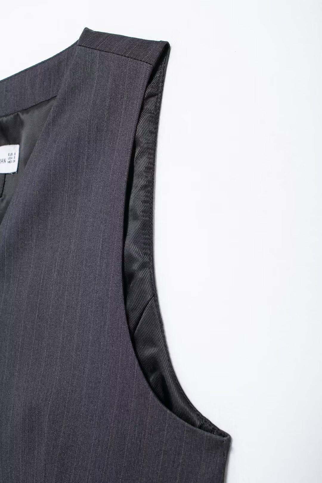 Striped Belted Blazer Vest