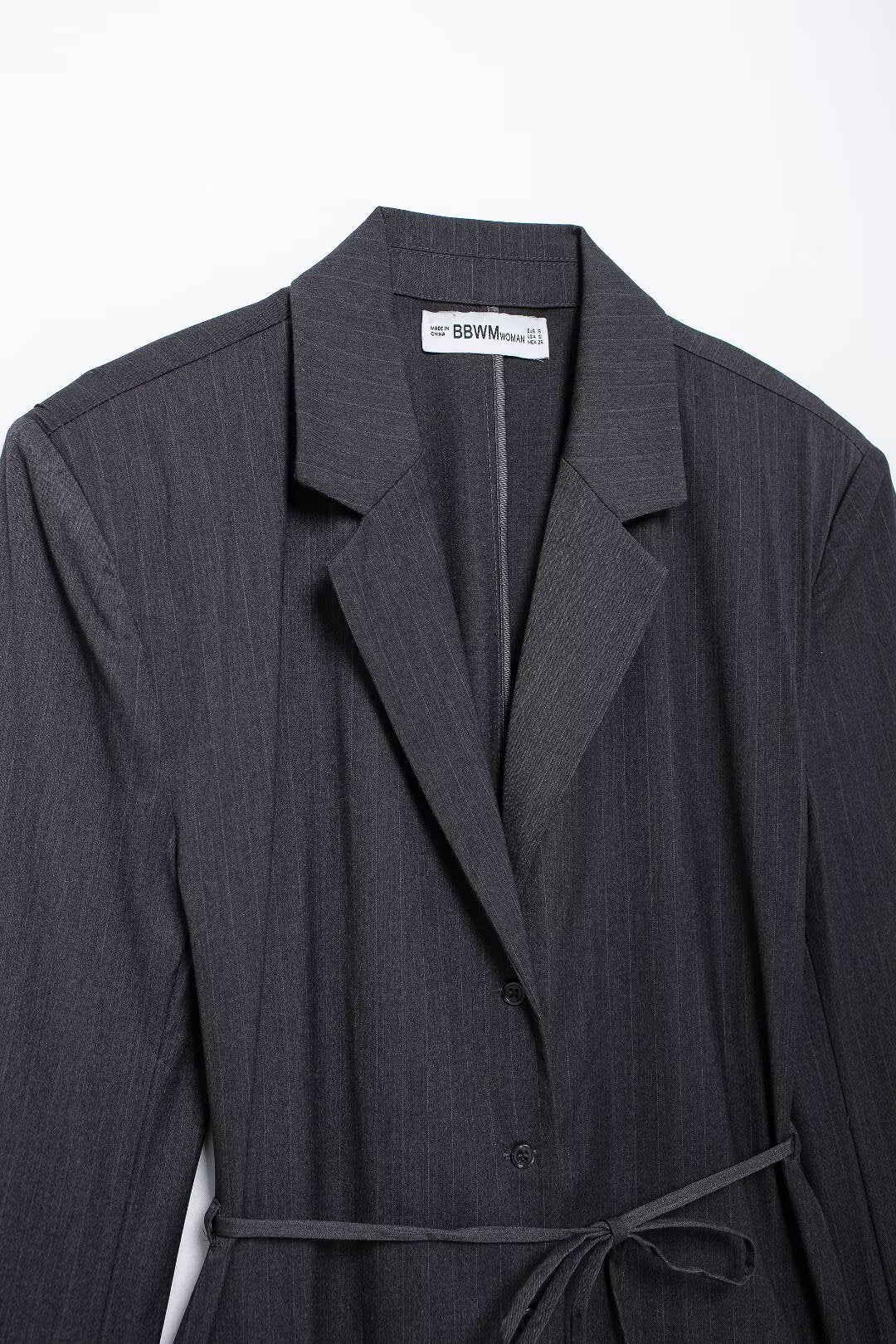 Belted Stripe Blazer