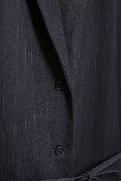 Belted Stripe Blazer