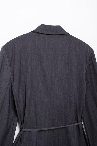 Belted Stripe Blazer