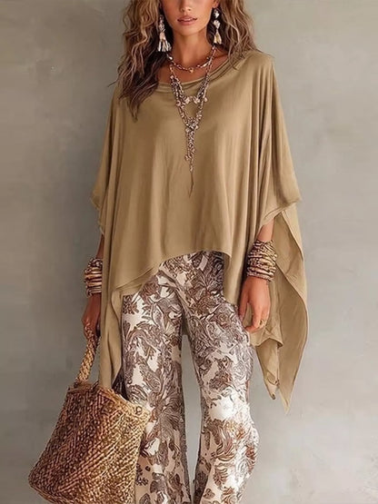 Oversized Batwing Sleeve Flowy Top for Women | Plus Size Boutique Top