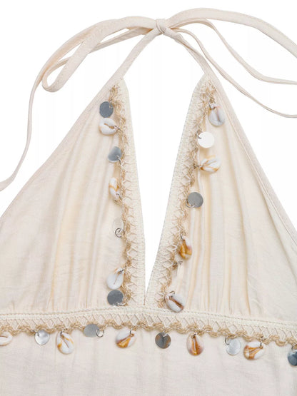 Halter Neck Tiered Dress
