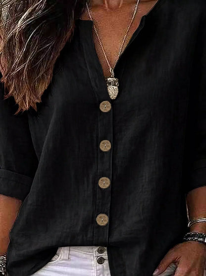 Button Up Long Sleeve Shirt | Timeless Women's Blouse