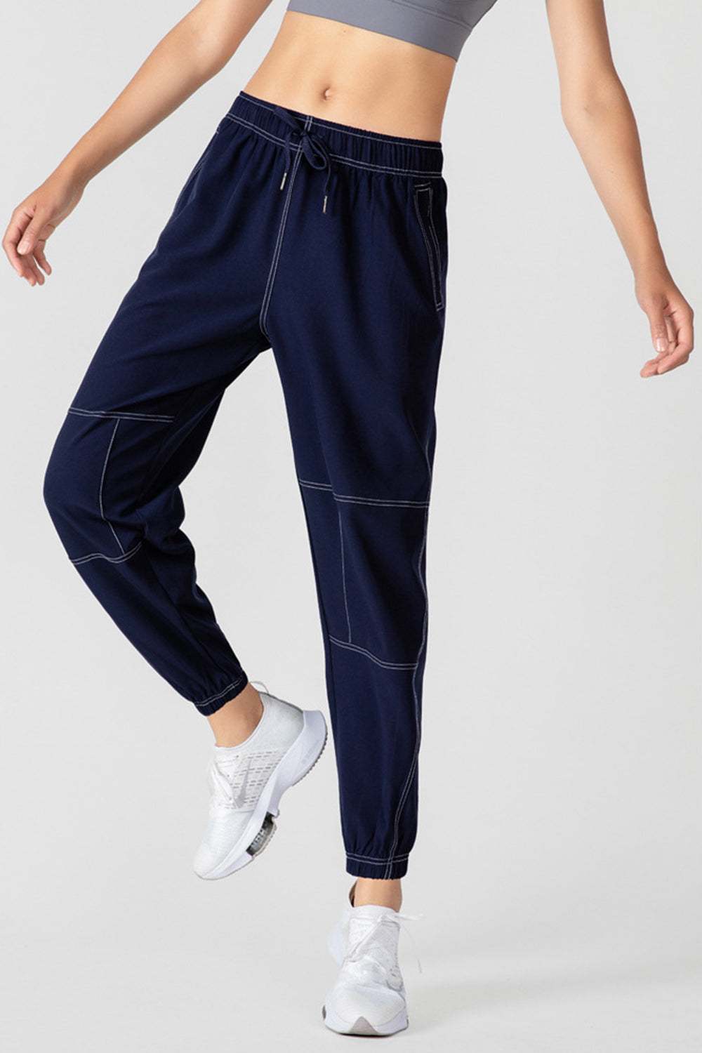 Blue Zone Planet | Basic Bae Drawstring Joggers With Pockets