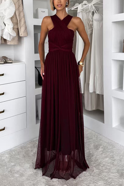 High Rise Versatile Tulle Maxi Dress