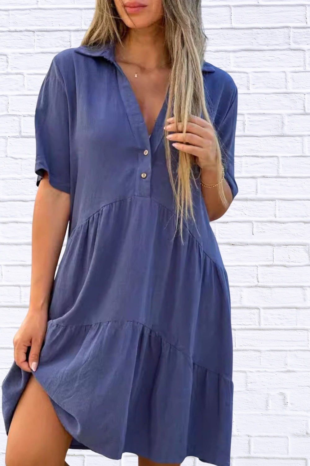 Plus Size Tiered Mini Dress | Ruffle Hem Women’s Style