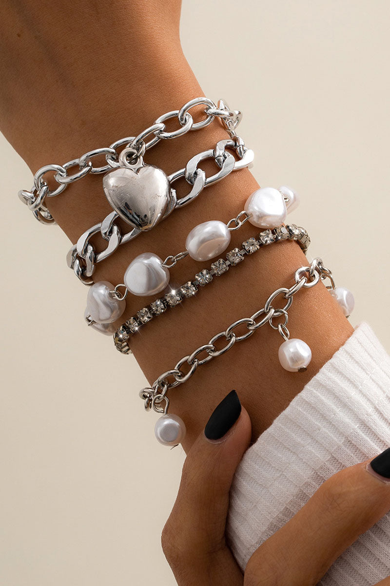 Fashion Daily Solid Bracelets White One Size