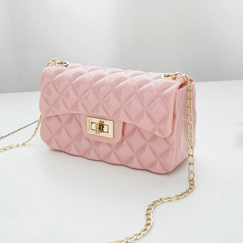 Lock Small Square Bag Shoulder Messenger Bag