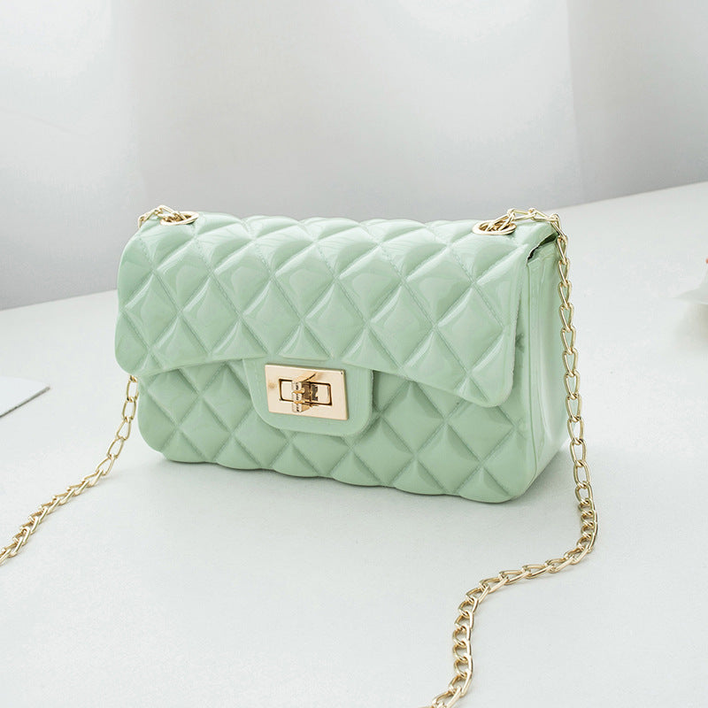 Lock Small Square Bag Shoulder Messenger Bag