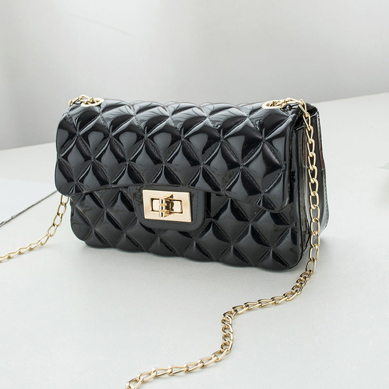 Lock Small Square Bag Shoulder Messenger Bag