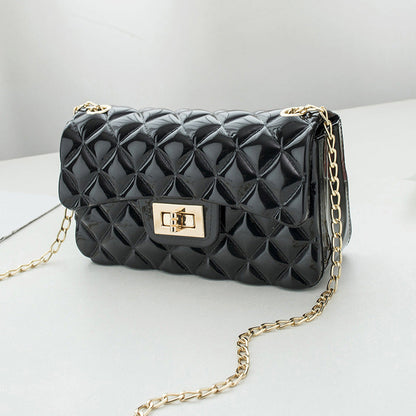 Lock Small Square Bag Shoulder Messenger Bag