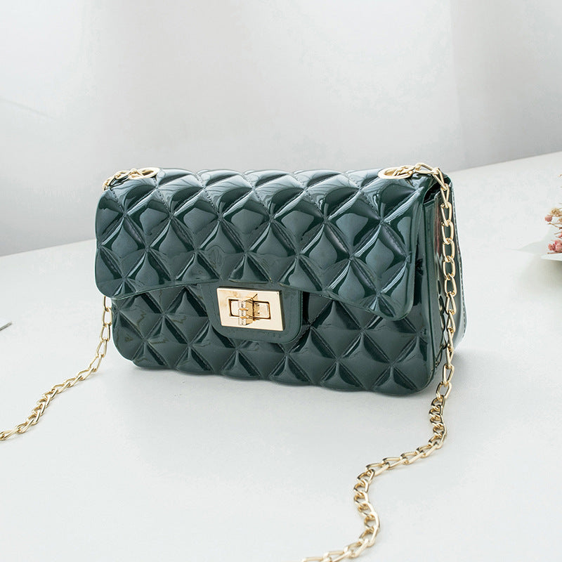 Lock Small Square Bag Shoulder Messenger Bag