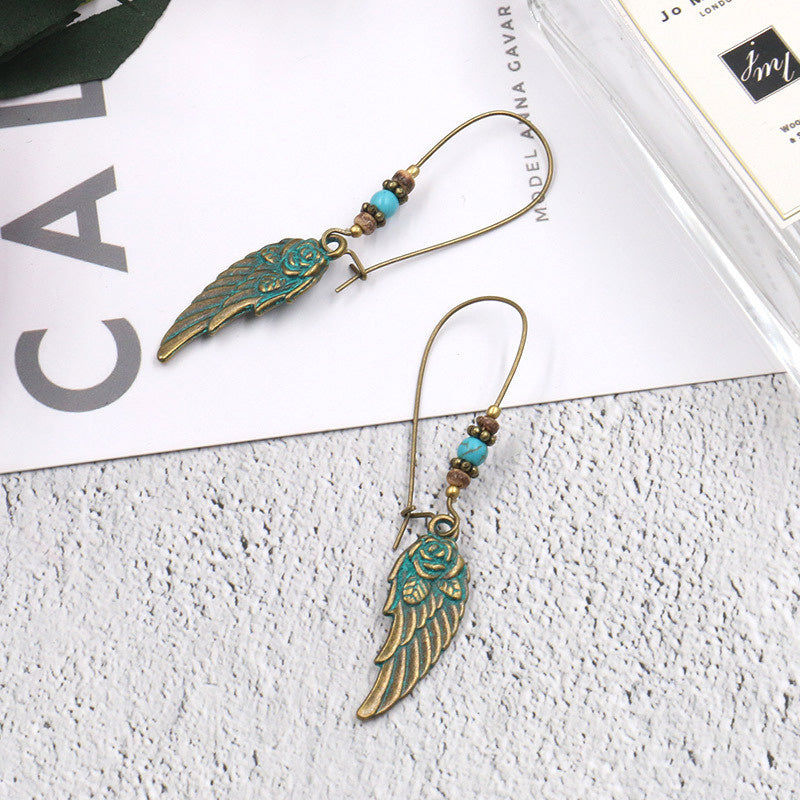 Fashion Casual Patchwork Earrings Gold One Size