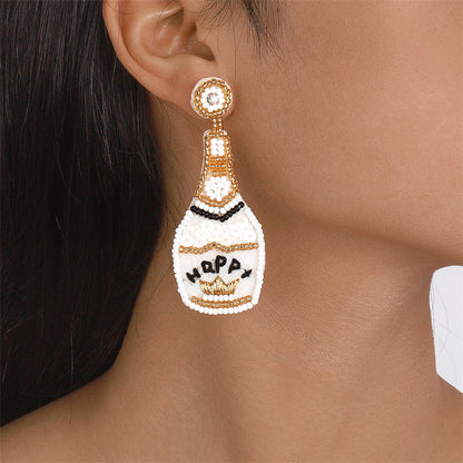 Casual Daily Patchwork Sequins Earrings