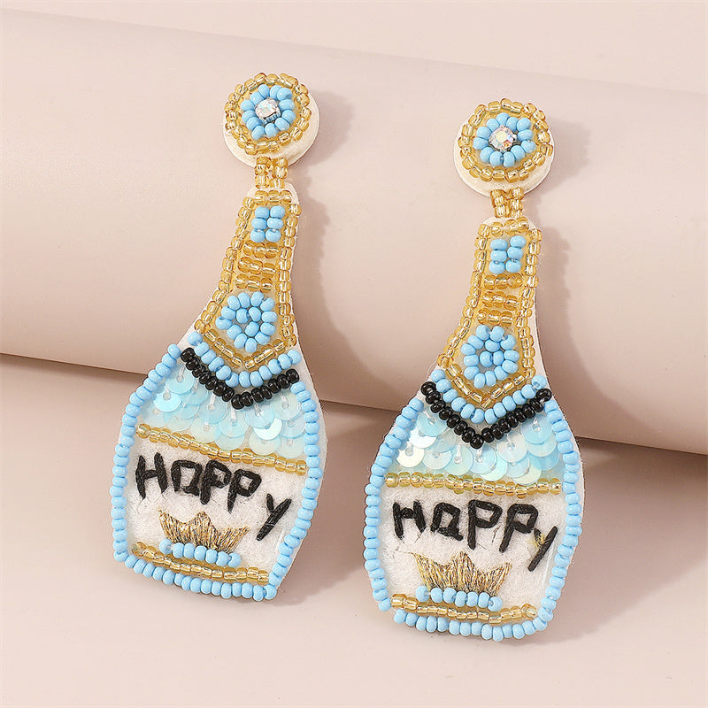 Casual Daily Patchwork Sequins Earrings