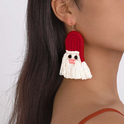 Casual Daily Patchwork Tassel Earrings