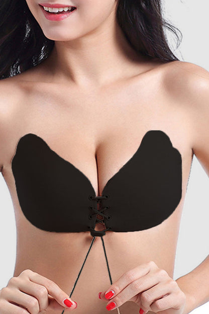 Sexy Solid Bandage Patchwork Invisible Bra