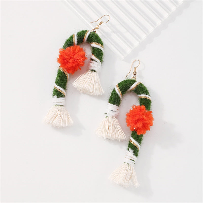 Casual Daily Party Patchwork Tassel Earrings