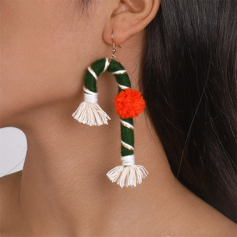 Casual Daily Party Patchwork Tassel Earrings