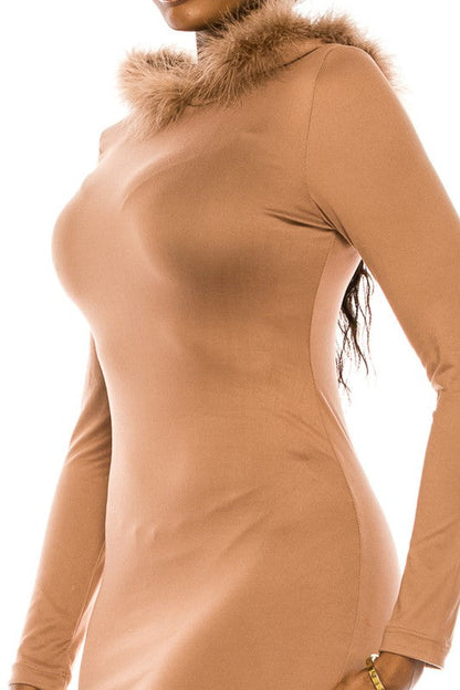 Women's Long Dress With Hoodie
