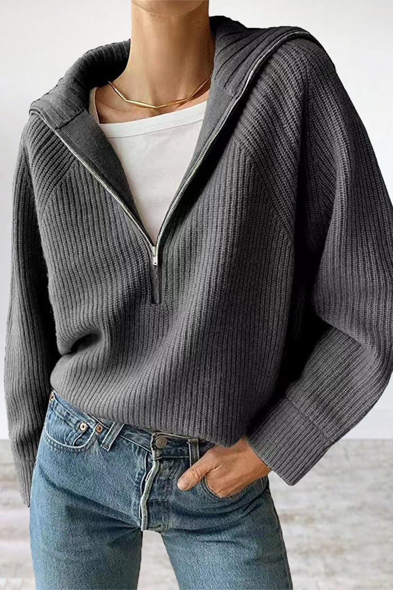 Casual Daily Solid Patchwork Turndown Collar Tops Dark Gray